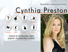 Tablet Screenshot of cynthiapreston.com